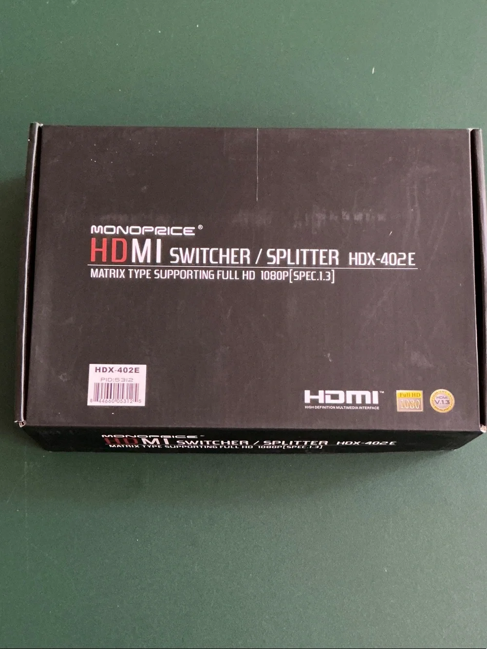 Monoprice HDMI switcher splitter HDX-402E